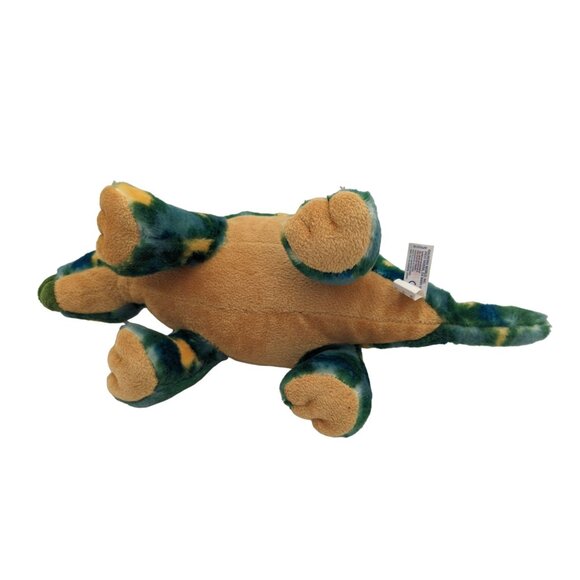 Aurora Plush Stuffed Stegosaurus Dinosaur Toy 14" Green Tie-Dye Soft Cuddly Cuti - Picture 3 of 8